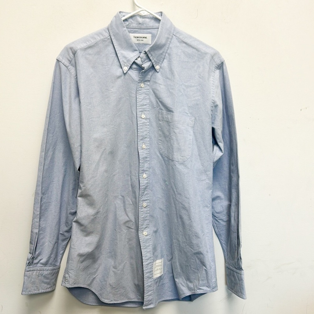 Thom Browne blue button Down